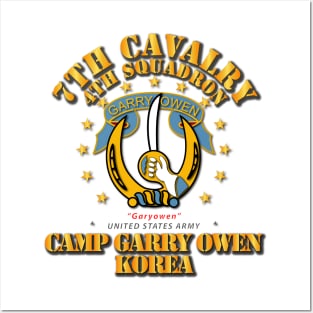 4th Squadron 7th Cavalry - Camp Gary Owen Korea Posters and Art